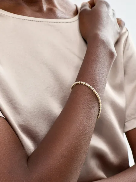 D. Louise Tennis Bracelet 18.5cm