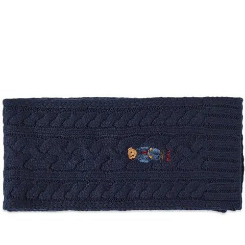 Bear Cable Knit Scarf