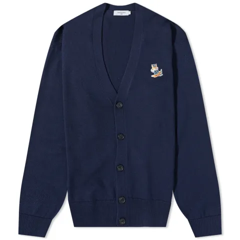 Dressed Fox Patch Relaxed Cardigan