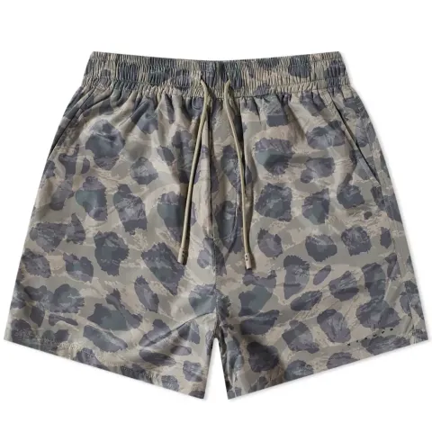 Digital Leopard Print Swim Shorts