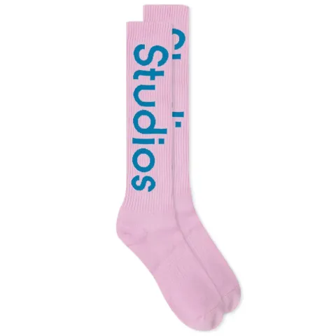 Long Rib Logo Sock