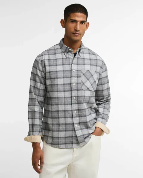 BARBOUR Mineral Tartan Authentic-Fit Long-Sleeved Shirt