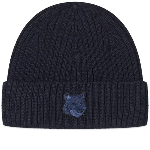 Bold Fox Head Beanie Hat