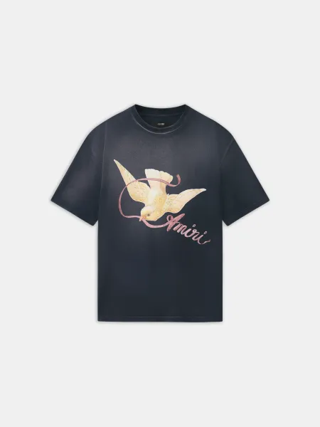 RIBBON OVERSIZED TEE - Black