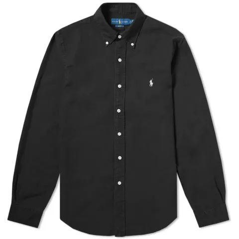 Slim Fit Garment Dyed Button Down Shirt