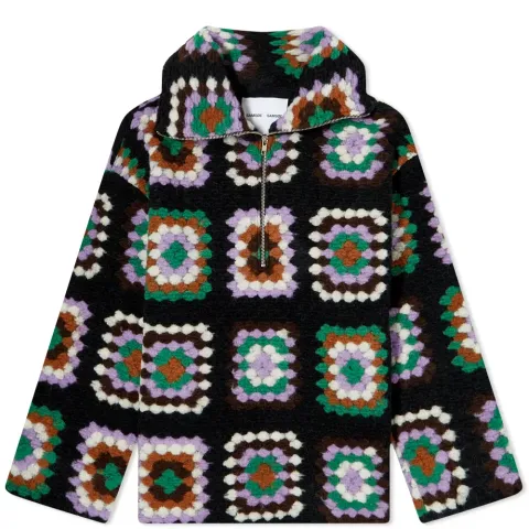 Tess Crochet Knit Overshirt Pull Over