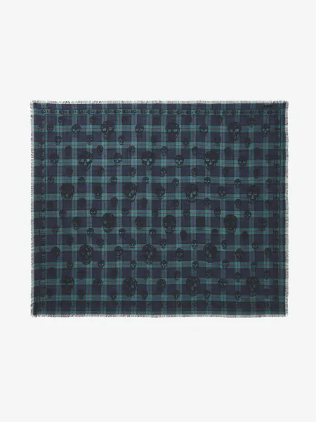 Tartan Skull Foulard