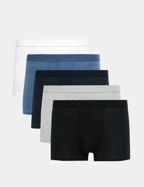 Marks & Spencer 5 Pack Cool & Fresh Cotton Rich Hipsters Multi