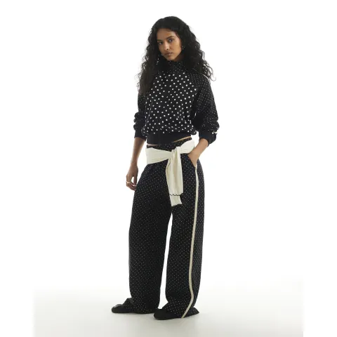 River Island Polka Dot Jacquard Joggers