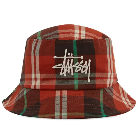 Big Logo Madras Bucket Hat