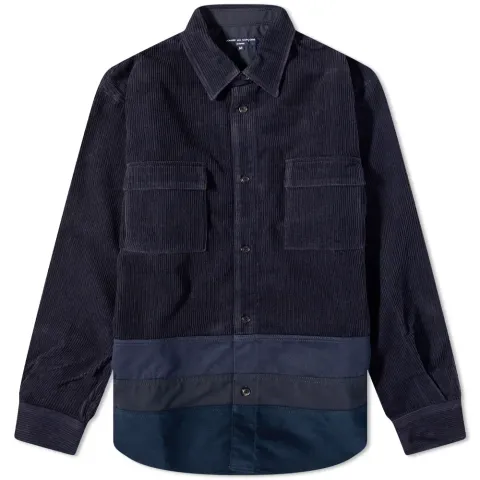 Cord Patchwork Overshirt