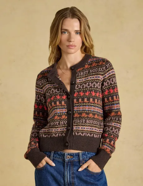 Joules Fair Isle Knitted Cardigan