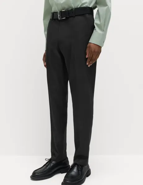 Marks & Spencer 2 Pack Regular Fit Smart Stretch Trousers Black