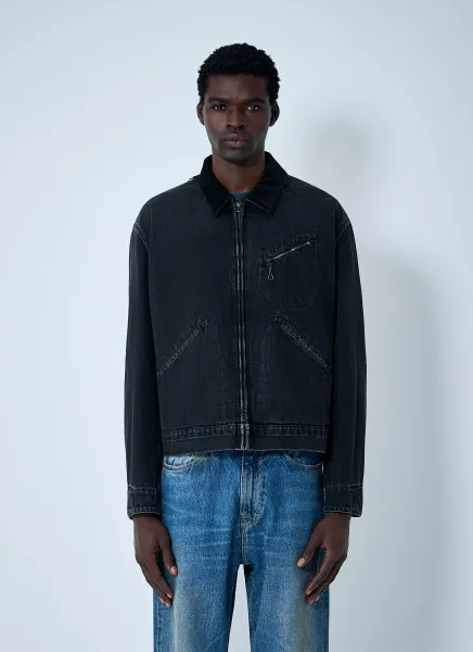 Denim Zip-Up Jacket