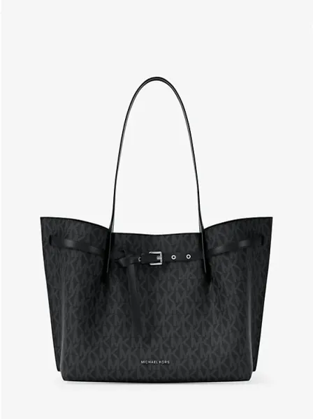 Emilia Large Signature Logo Tote Bag