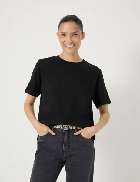 HUSH Pure Cotton T-Shirt Black