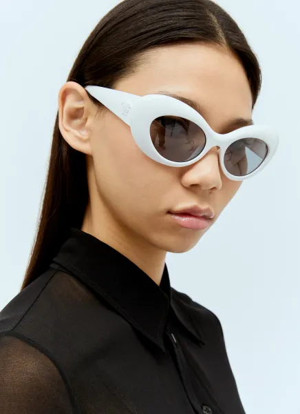 Oval Cat-Eye Sunglasses