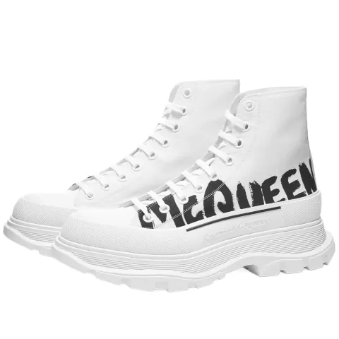 Graffitti Logo Canvas High Top Sneaker
