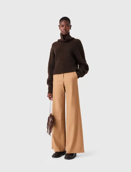 Yak blend roll-neck jumper