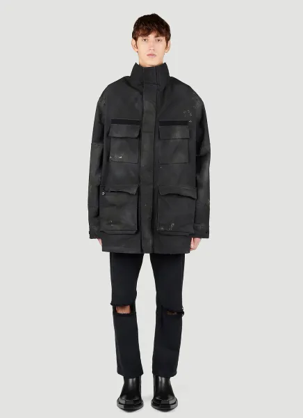 Double Front Parka Jacket