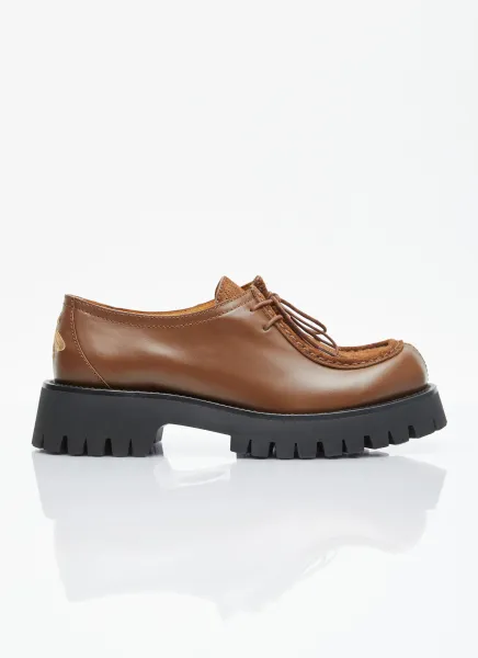 Bee Leather Lace-Up Shoes
