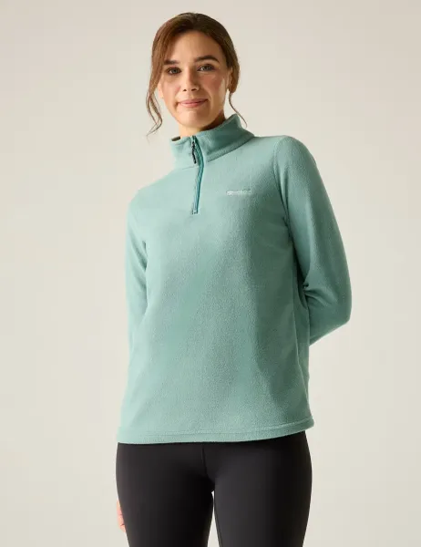 Regatta Sweethart Half Zip Fleece Jacket Light Green