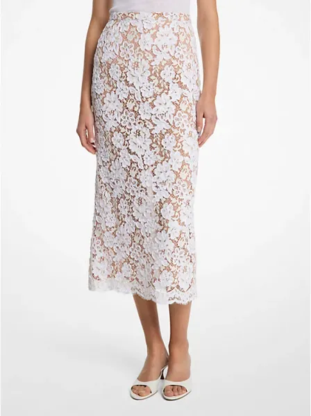 Michael Kors Soutache Lace Pencil Skirt