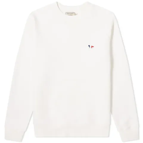 Maison Kitsuné Tricolor Fox Patch Clean Crew Sweat