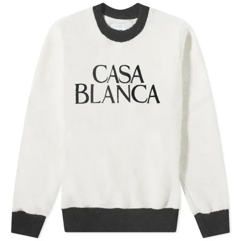 Terry Colour Block Embroidered Sweat