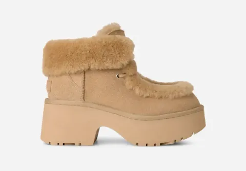 Esmee Lace Up for Women, Suede/Polyester/Cotton