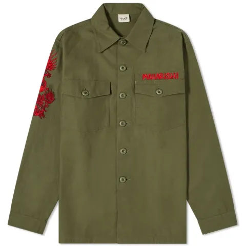 Embroidered Dragon Shirt