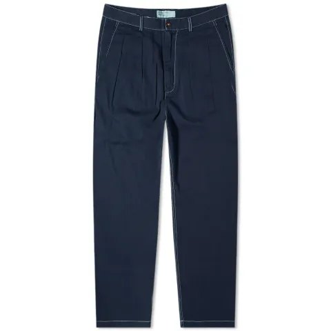 Fine Twill Double Pleat Pant