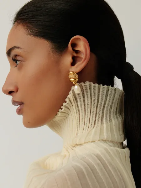 Missoma Pearl Baya Drop Earrings