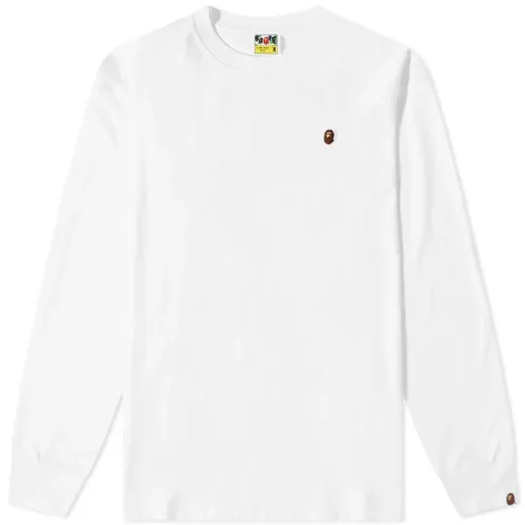 Long Sleeve Ape Head One Point Relaxed Fit T-Shirt