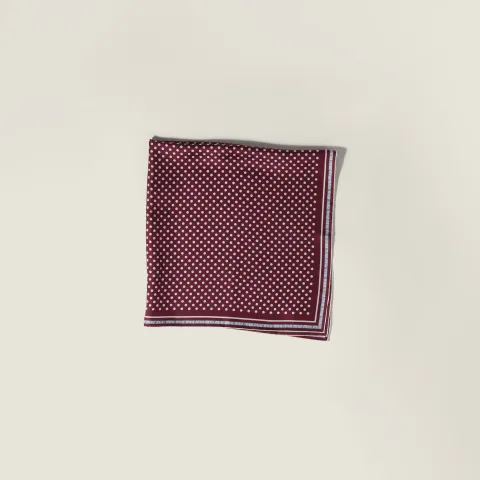 Printed silk scarf