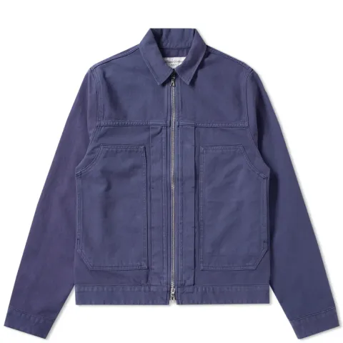 Cilian Garment Dyed Zip Denim Jacket
