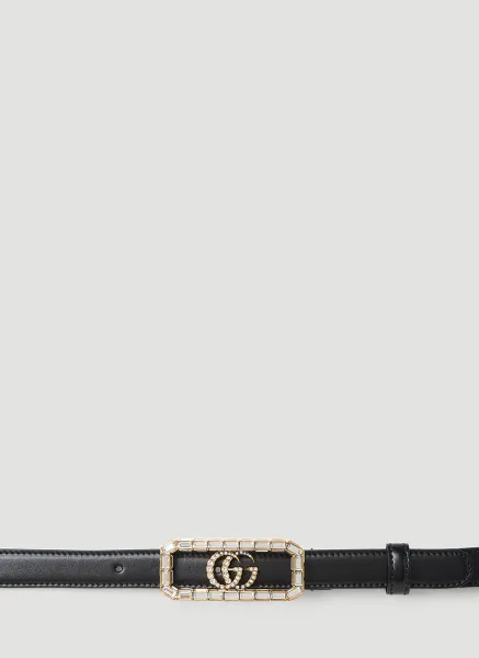 Crystal Double G Buckle Belt