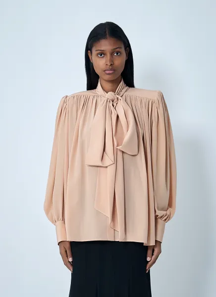 Oversized Gathered Blouse