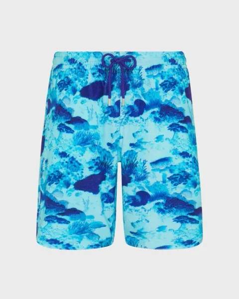 Vilebrequin Men Terry Bermuda Shorts Coral Reef