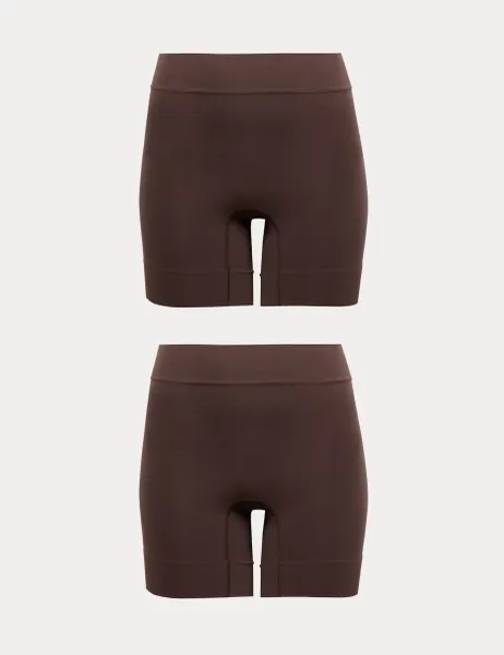 Body by M&S 2 Pack Body Invisibles Anti-Chafe Shorts Zircon