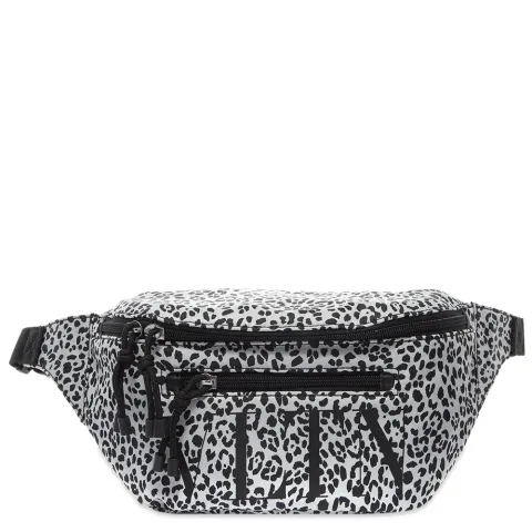 Animal Print Nylon Waist Bag