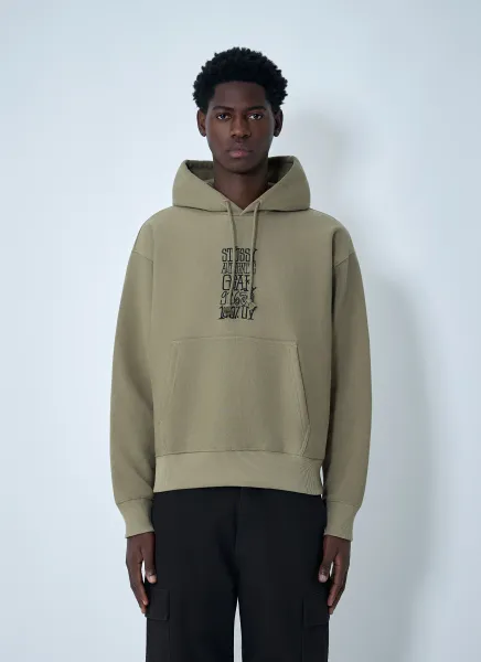 Logo Motif Hooded Sweatshirt
