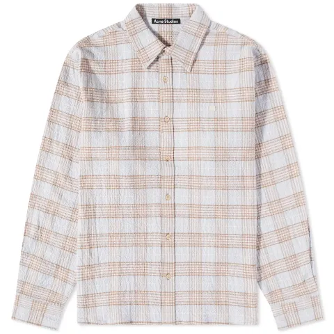 Sarlie Flannel Check Face Shirt