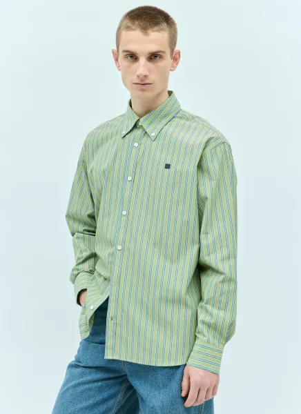 Stripe Button-Up Shirt