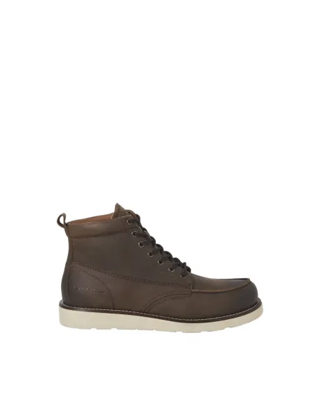 Jack & Jones Leather Casual Boots Brown