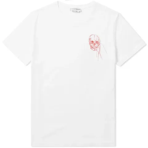 Engin Small Skull Embroidered Tee
