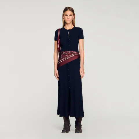 Knit maxi dress