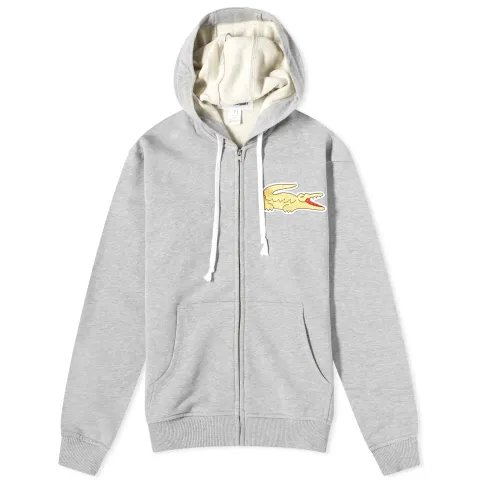 x Lacoste Large Croc Zip Hoody