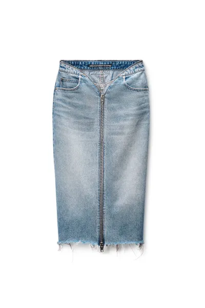 Zip V-Waist Skirt