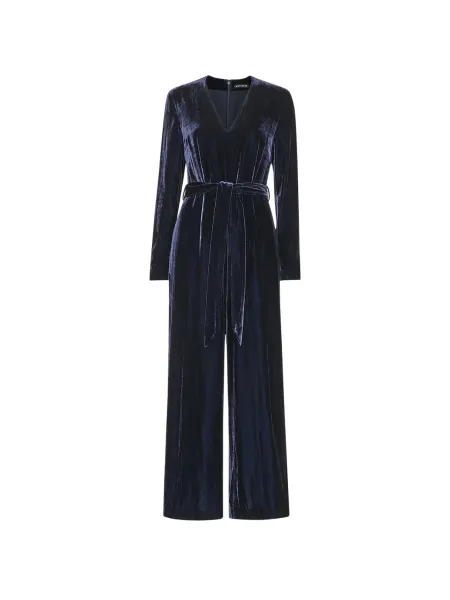 Whistles Elora Velvet Jumpsuit